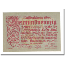 Banconote, Austria, 99 Heller, 1921, 1921-1-31, FDS