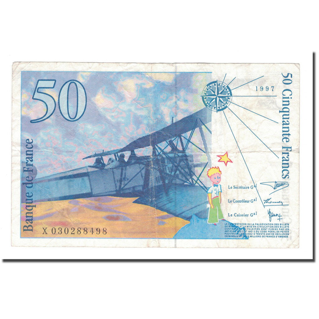 France, 50 Francs, 1997, EF(40-45), Fayette:73.4, KM:157Ad