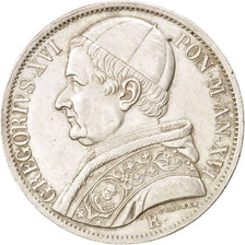 ITALIAN STATES, Scudo, 1846, Roma, KM #1324, AU(55-58), Silver, 26.93