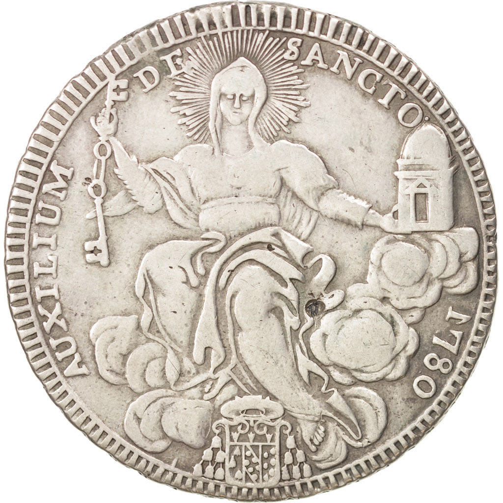 ITALIAN STATES, Scudo, 1780, KM #1216.1, VF(20-25), Silver, 25.95