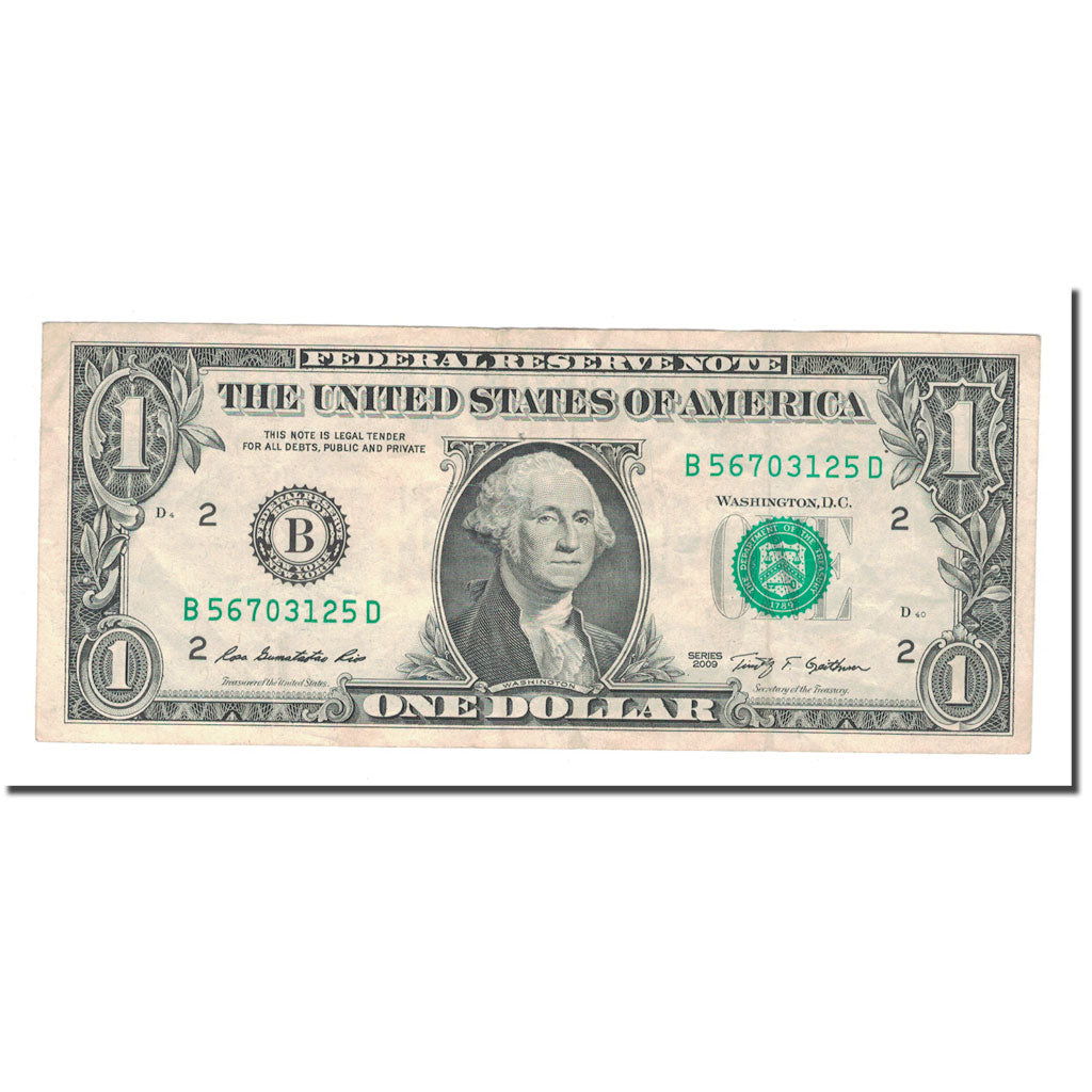 Banknote, United States, 1 Dollar, Undated (2009), EF(40-45)
