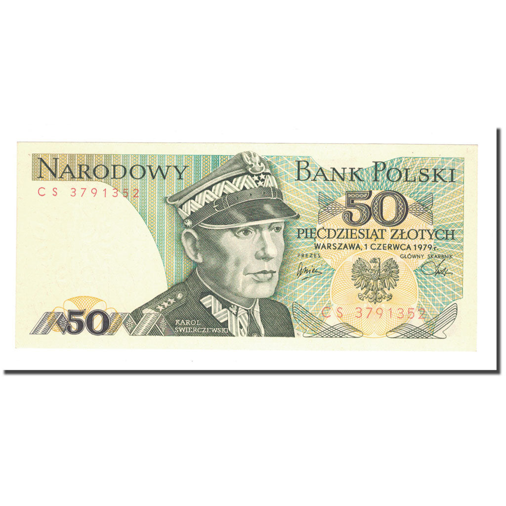 Banknote, Poland, 50 Zlotych, 1979, 1979-06-01, KM:142b, UNC(65-70)