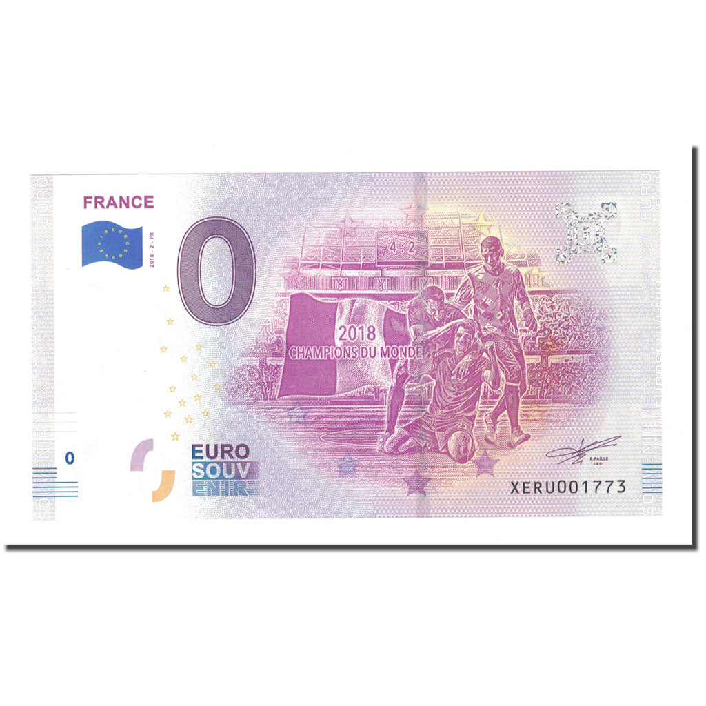 France, Tourist Banknote - 0 Euro, 2018, UNC(65-70)