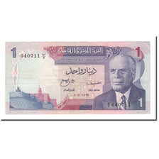 Banknote, Tunisia, 1 Dinar, 1972, 1972-08-03, KM:67a, EF(40-45)