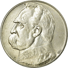 Coin, Poland, 10 Zlotych, 1934, AU(50-53), Silver, KM:26