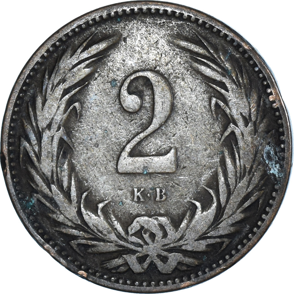 Moneta, Ungheria, 2 Filler, 1898