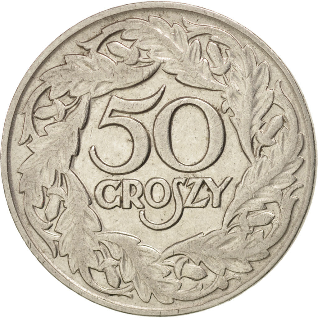 Pologne, République, 50 Groszy 1923, KM Y13