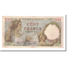 Francia, 100 Francs, Sully, 1941, 1941-12-04, MB+, Fayette:26.62, KM:94