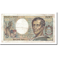 France, 200 Francs, Montesquieu, 1989, VF(30-35), Fayette:70.9, KM:155c