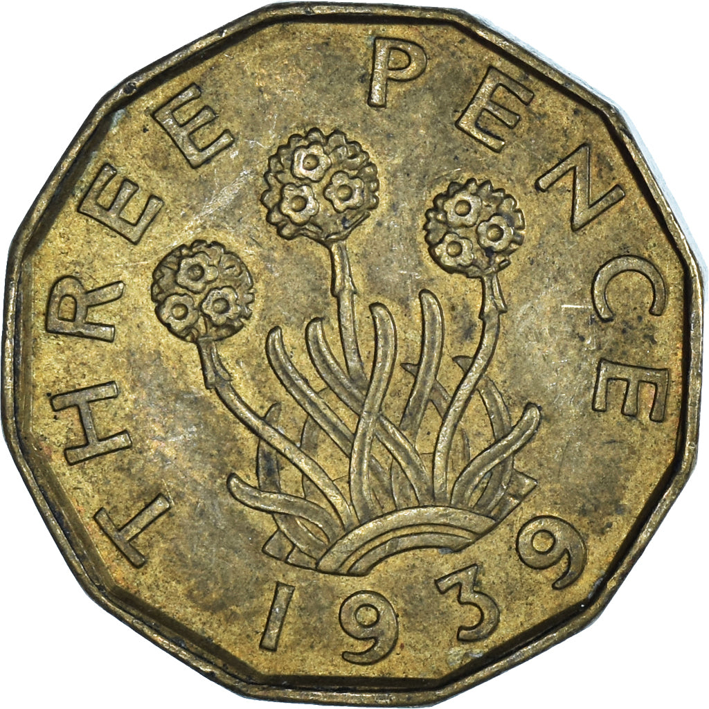 Coin, Great Britain, 3 Pence, 1939
