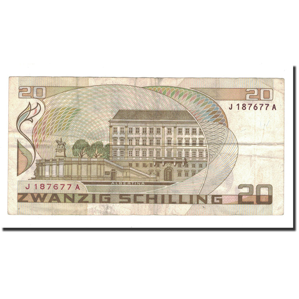 Banknote, Austria, 20 Schilling, 1986, 1986-10-01, KM:148, VF(30-35)