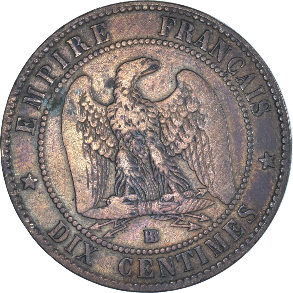 Moneta, Francja, 10 Centimes, 1857
