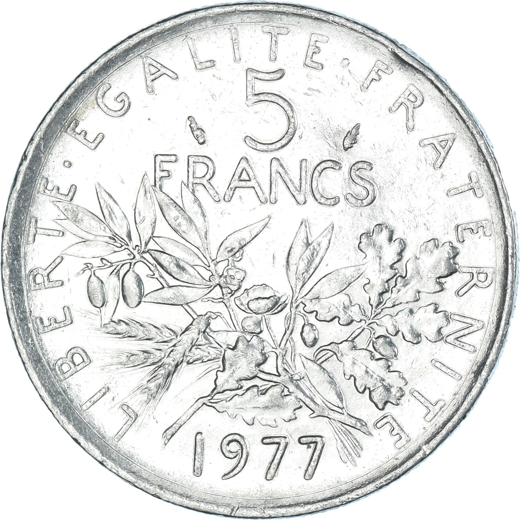 Coin, France, 5 Francs, 1977