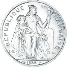 Monnaie, Nouvelle-Calédonie, 5 Francs, 1986