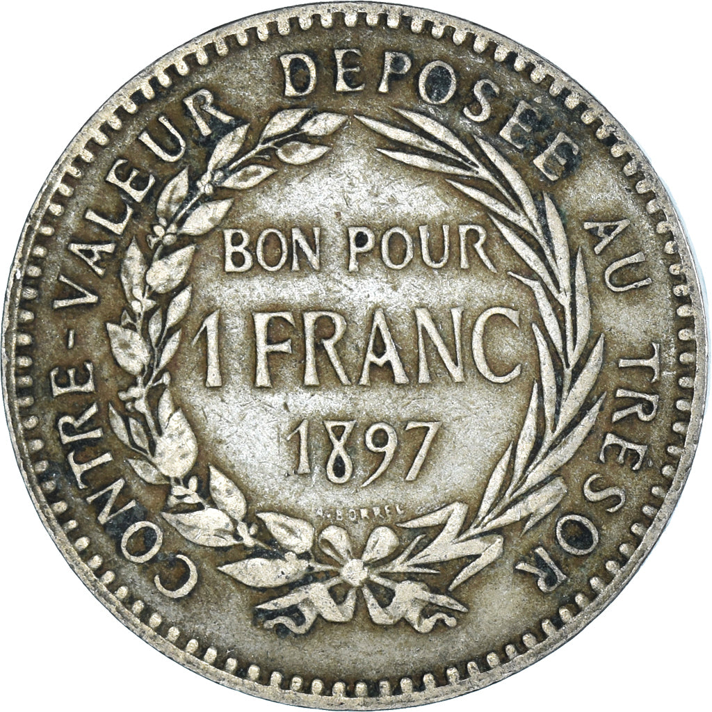 Moneda, Martinica, Franc, 1897