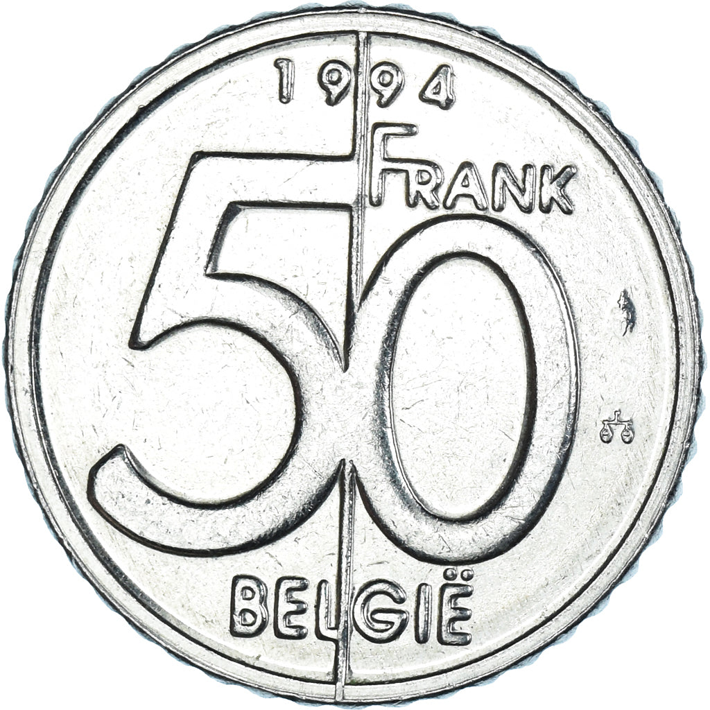Moneta, Belgio, 50 Francs, 50 Frank, 1994
