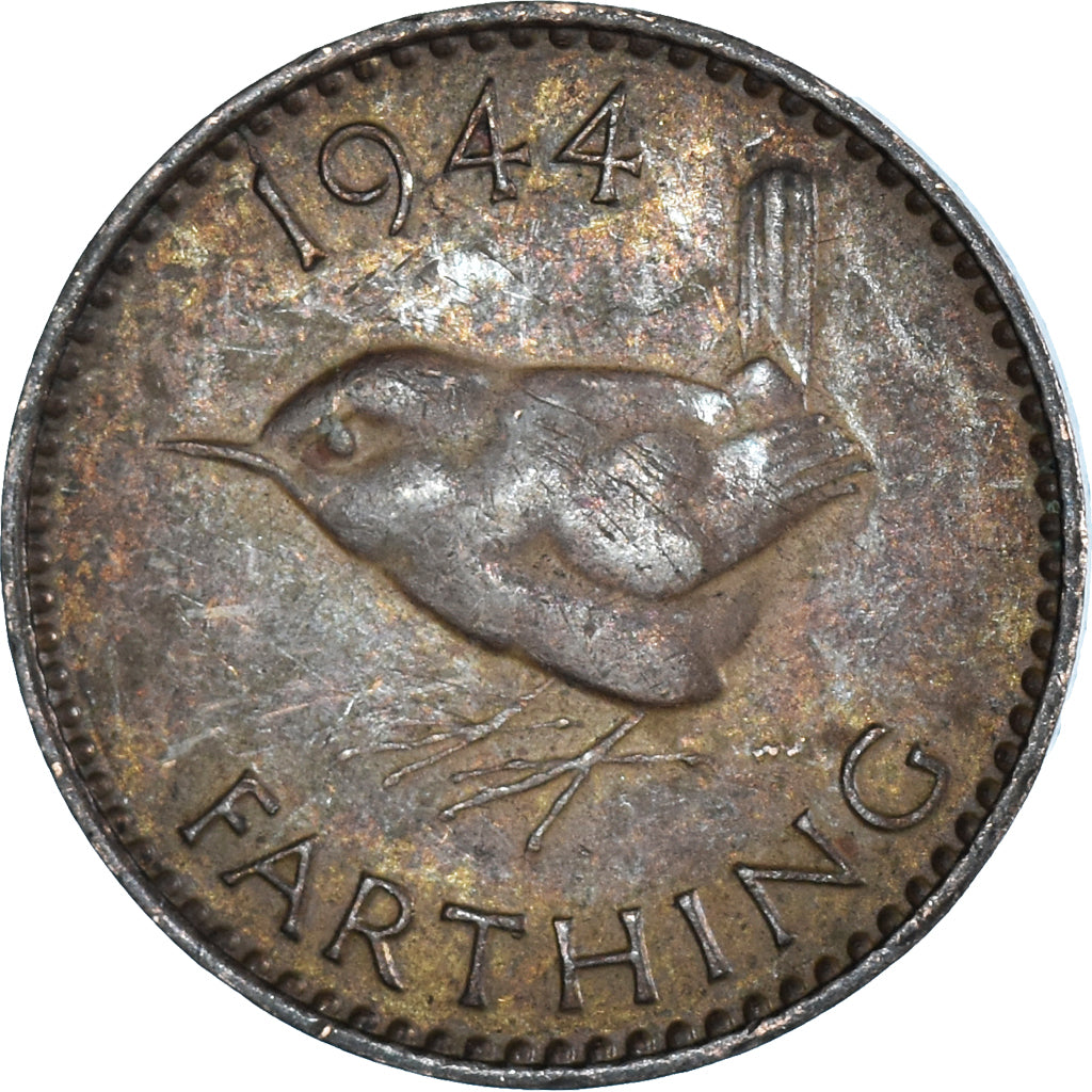 Moeda, Grã-Bretanha, Farthing, 1944