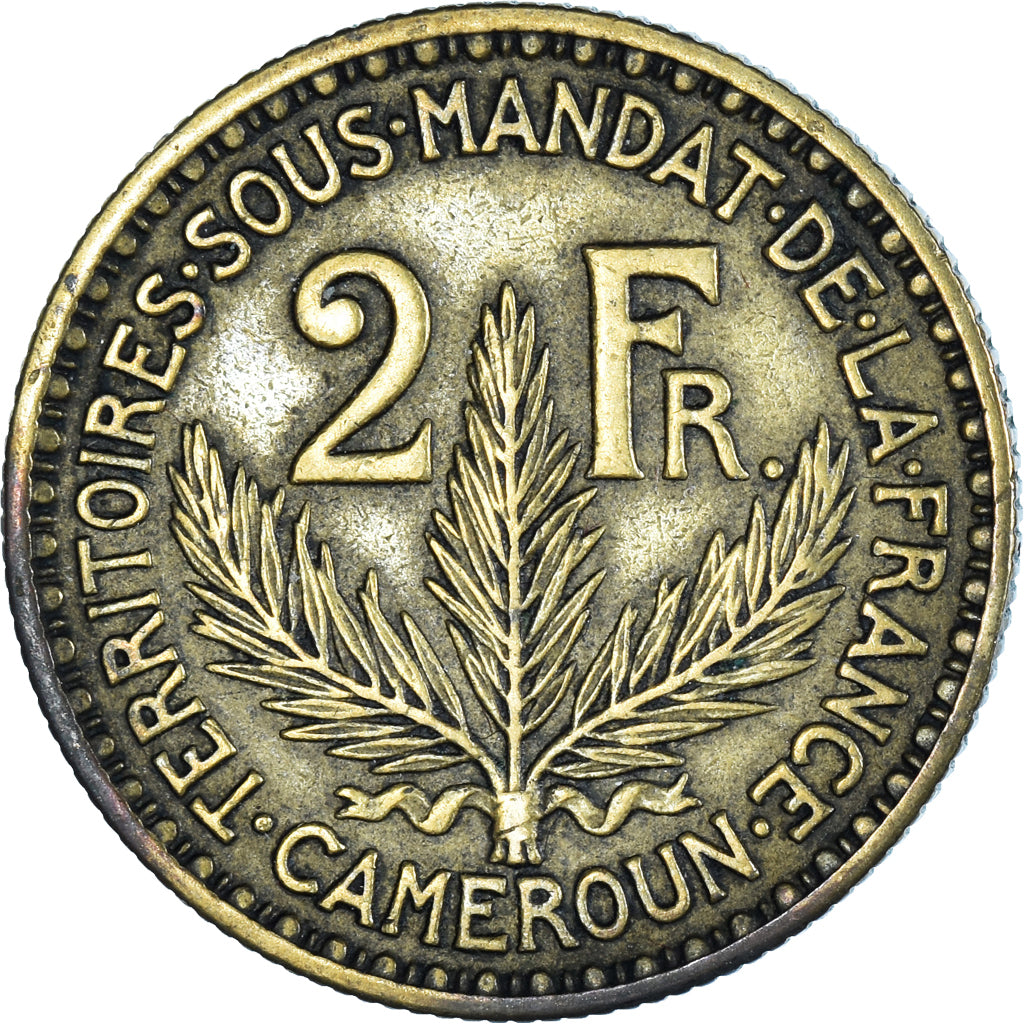Munten, Kameroen, 2 Francs, 1924