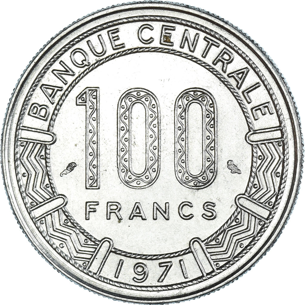 Münze, Chad, 100 Francs, 1971