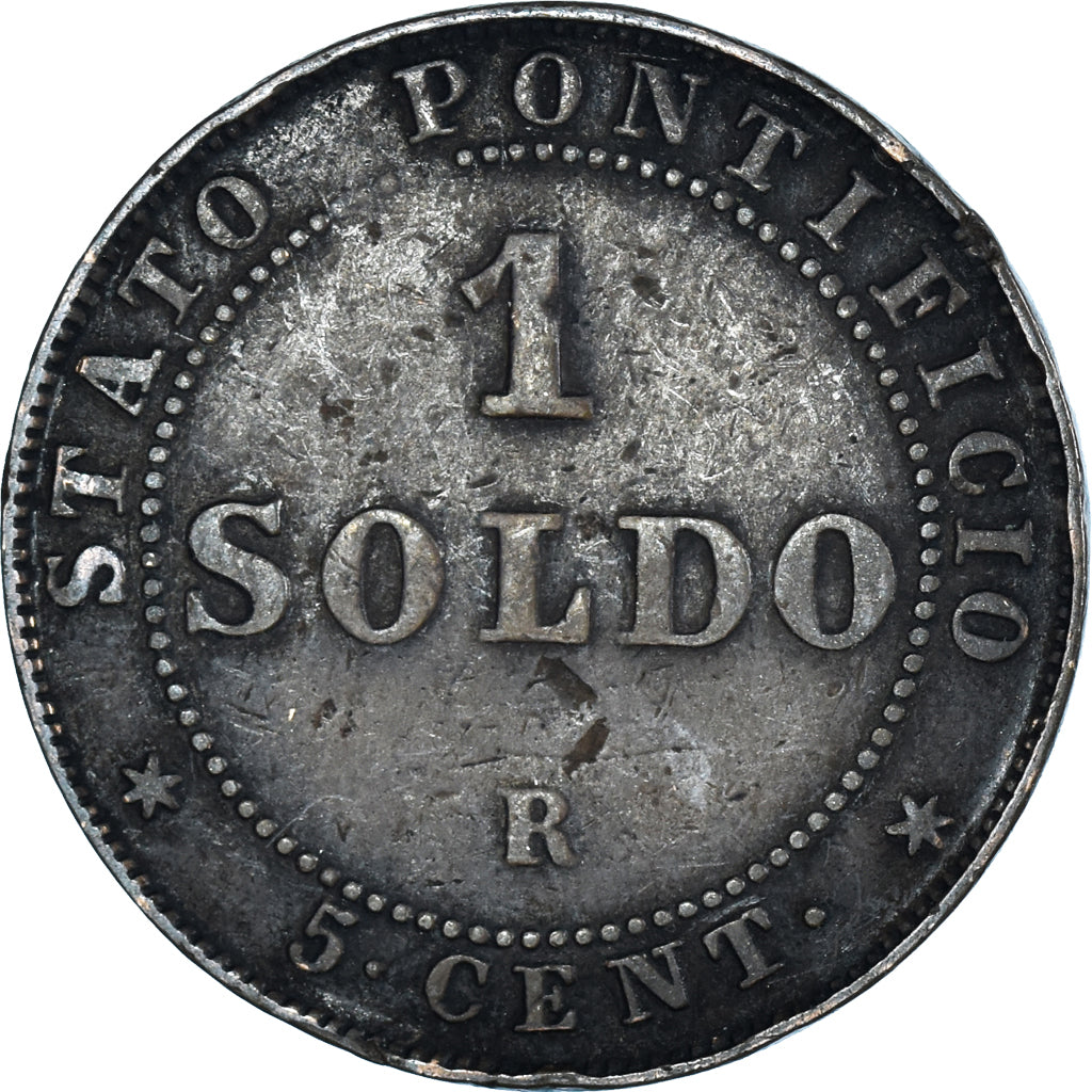 Münze, Vatikan, Soldo, 1866