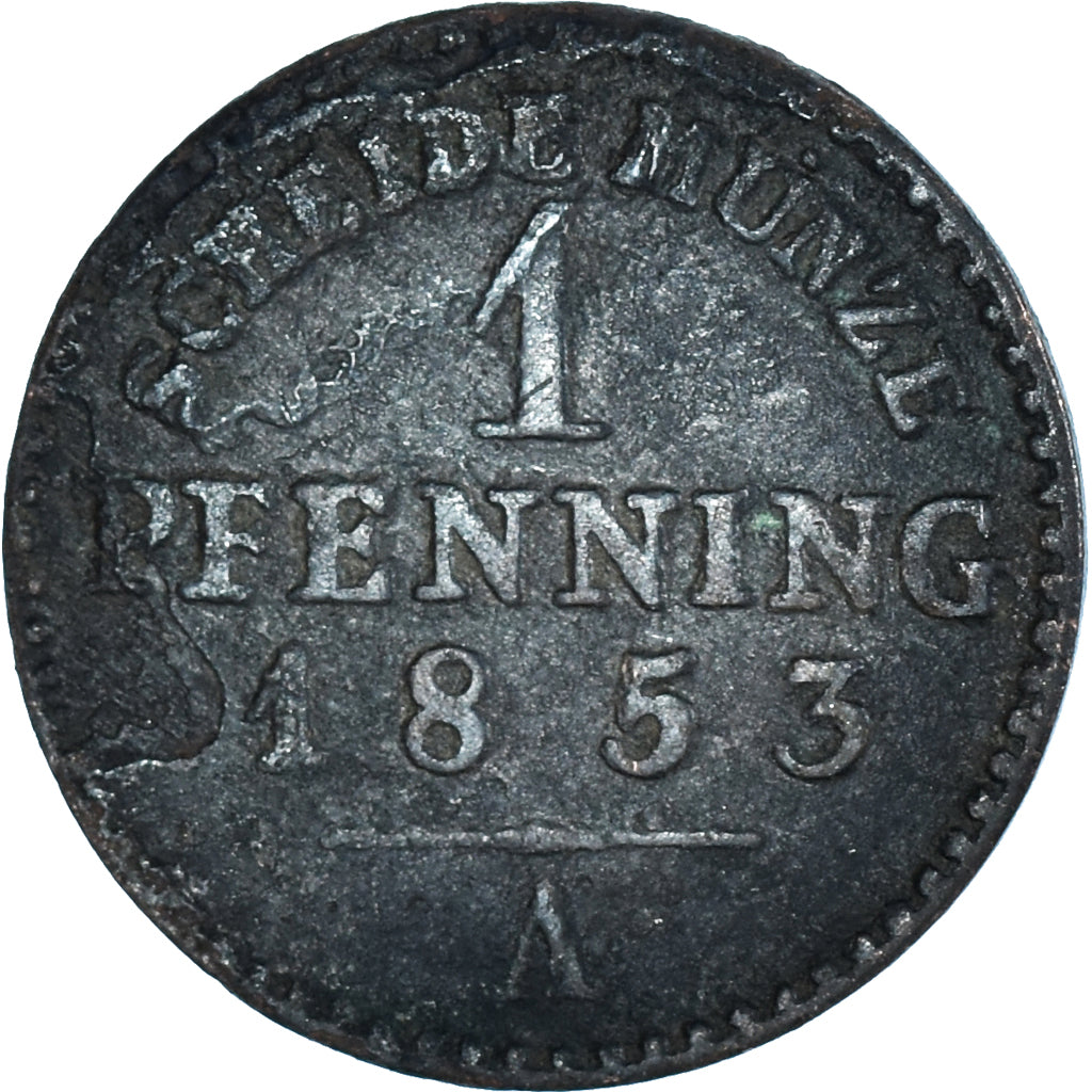 Moneta, Stati tedeschi, Pfennig, 1853