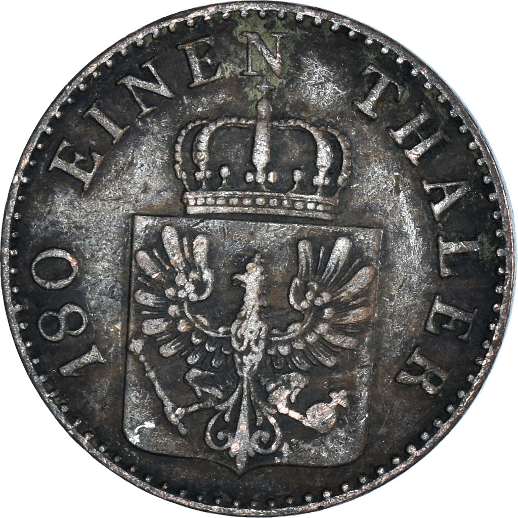 Münze, Deutsch Staaten, 2 Pfennig, 1855