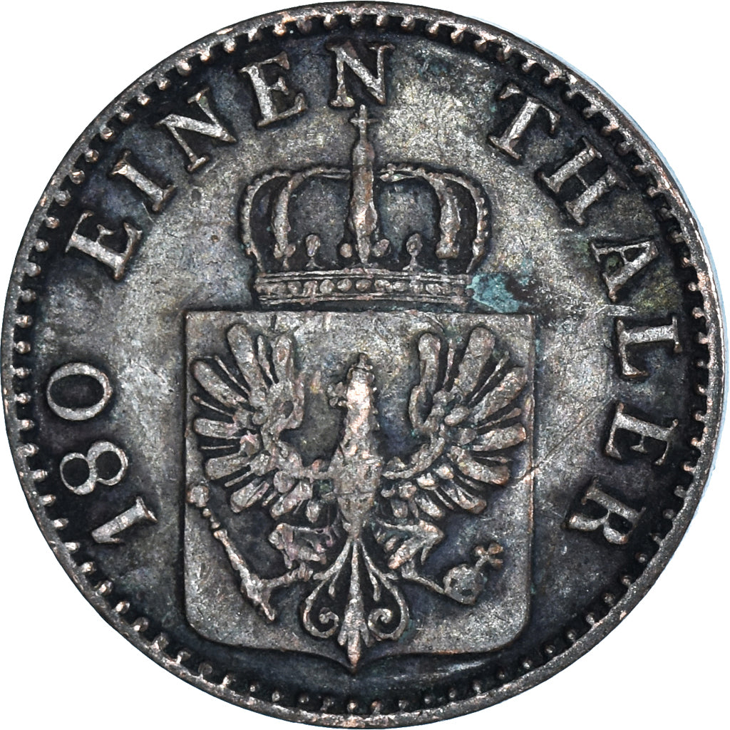 Münze, Deutsch Staaten, 2 Pfennig, 1865