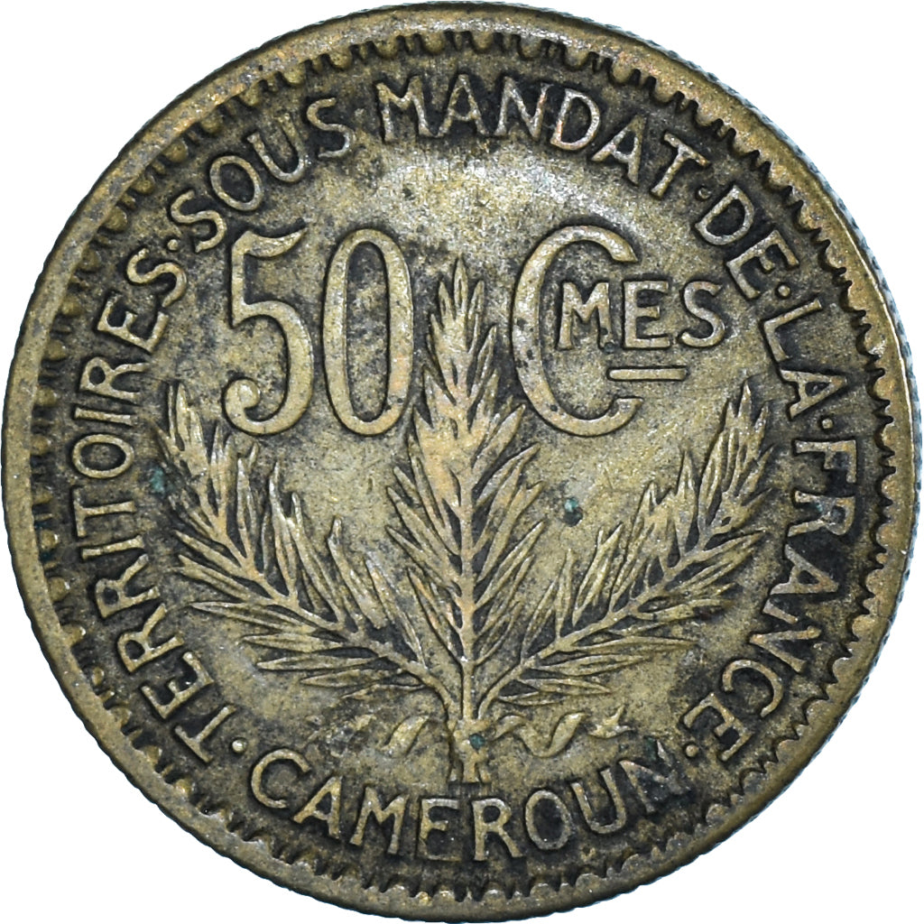 Moneda, Camerún, 50 Centimes, 1926