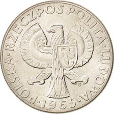 Coin, Poland, 10 Zlotych, 1965, MS(63), Copper-nickel, KM:Pr133