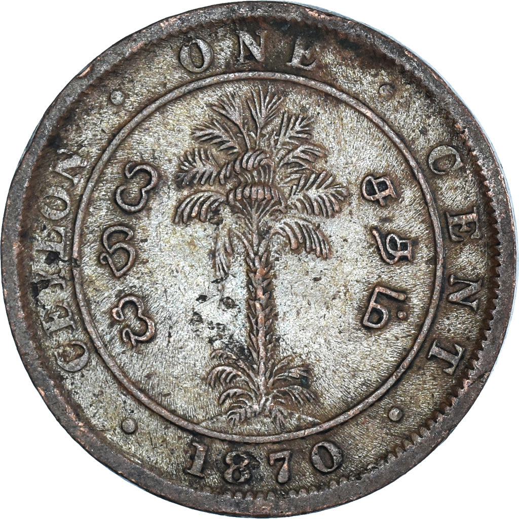 Monnaie, Sri Lanka , Cent, 1870