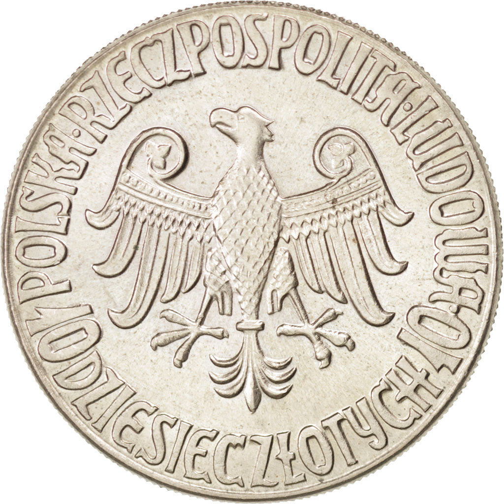 Coin, Poland, 10 Zlotych, 1964, MS(63), Copper-nickel, KM:Pr99