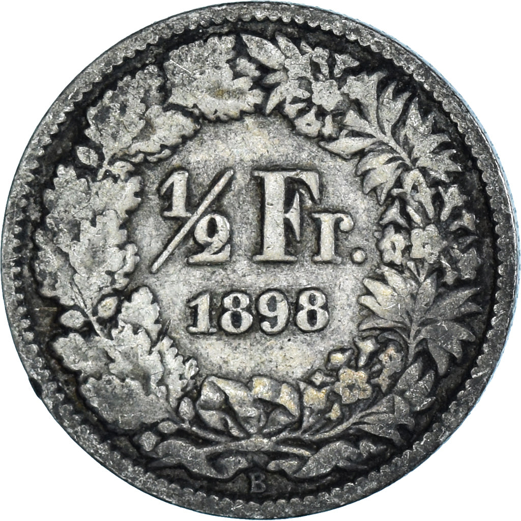 Moneta, Svizzera, 1/2 Franc, 1898