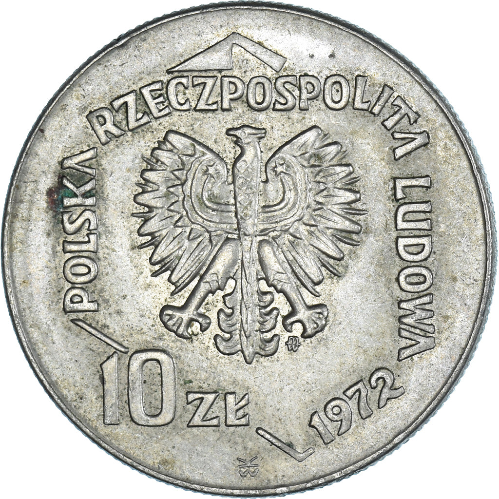 Munten, Polen, 10 Zlotych, 1972