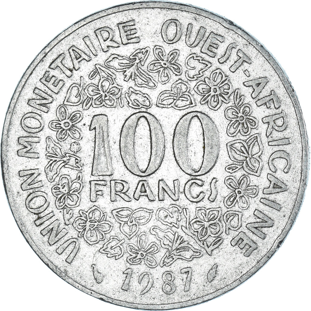 Moneda, Estados del África Occidental, 100 Francs, 1987