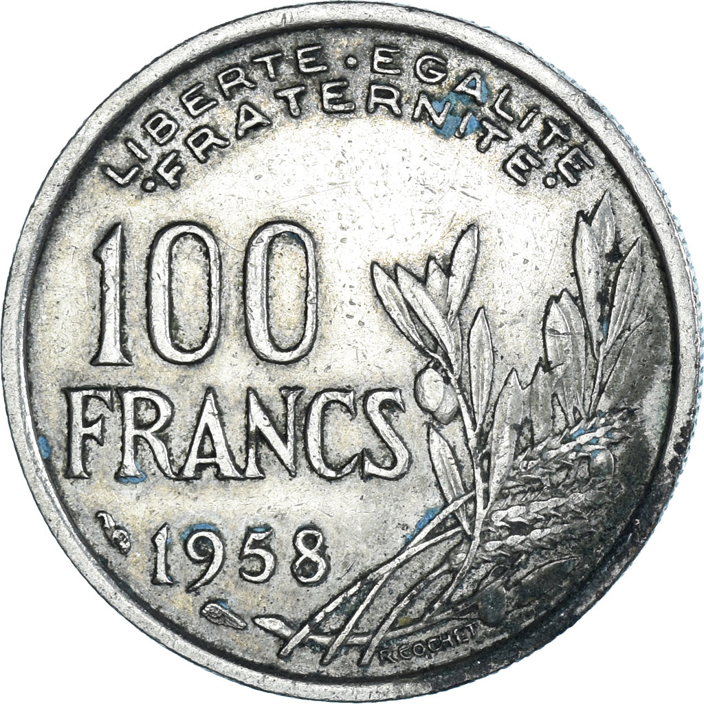 Coin, France, 100 Francs, 1958