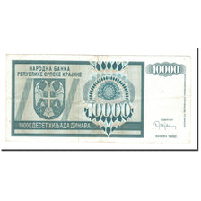 Banknote, Croatia, 10,000 Dinara, 1992, KM:R7a, EF(40-45)