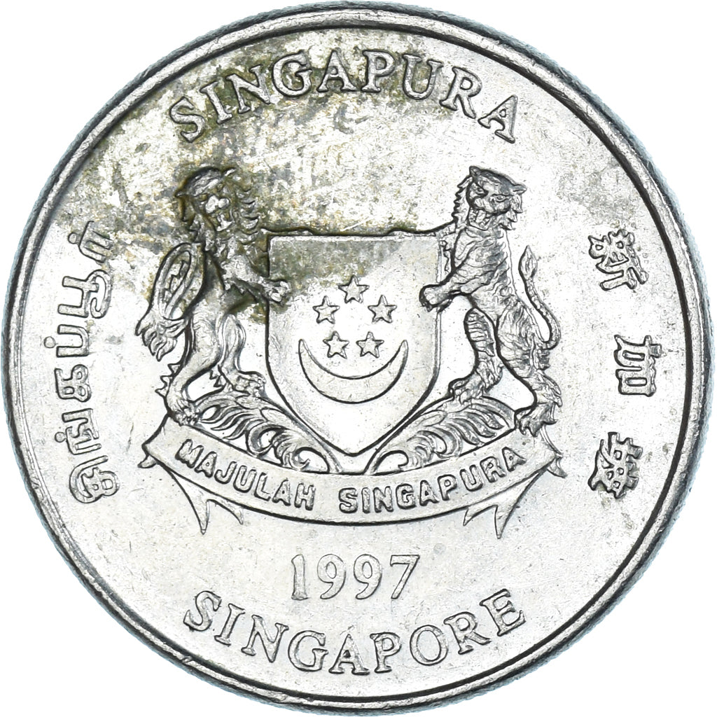 Moneta, Singapur, 20 Cents, 1997