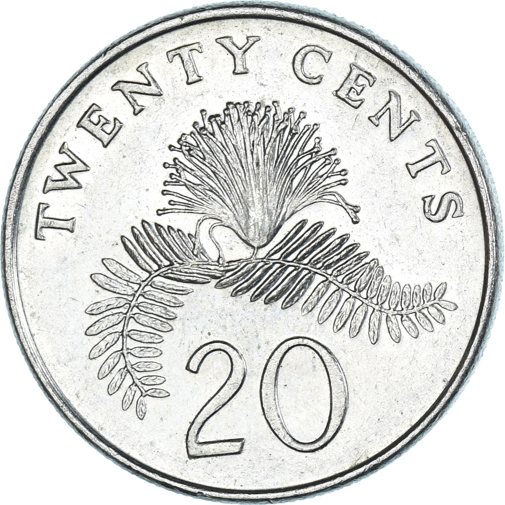 Moneta, Singapur, 20 Cents, 1997