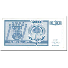 Banknote, Croatia, 100 Dinara, 1992, KM:R3a, AU(55-58)