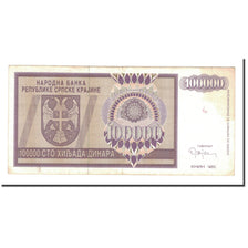 Banknote, Croatia, 100,000 Dinara, 1993, KM:R9a, EF(40-45)