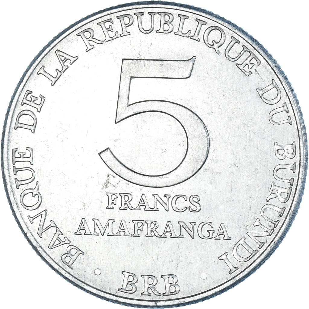 Monnaie, Burundi, 5 Francs, 1980