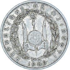 Münze, Dschibuti, 5 Francs, 1989