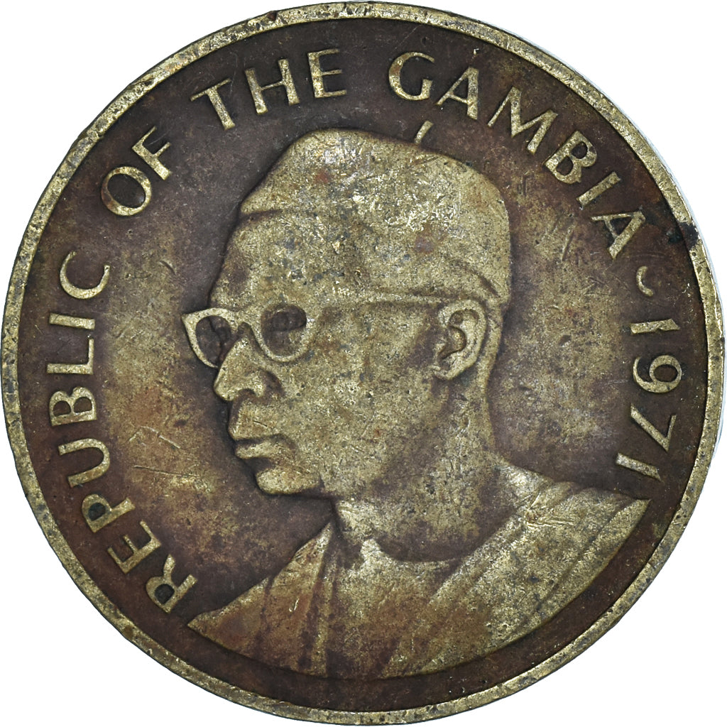 Monnaie, Gambie , 10 Bututs, 1971