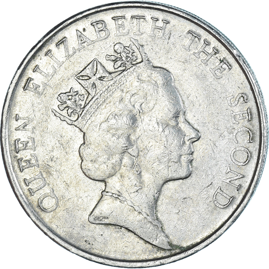 Coin, Hong Kong, 5 Dollars, 1989