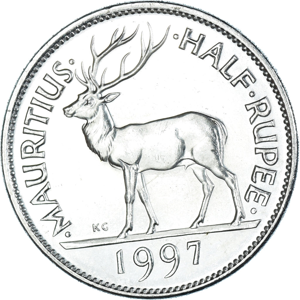 Monnaie, Maurice, 1/2 Rupee, 1997