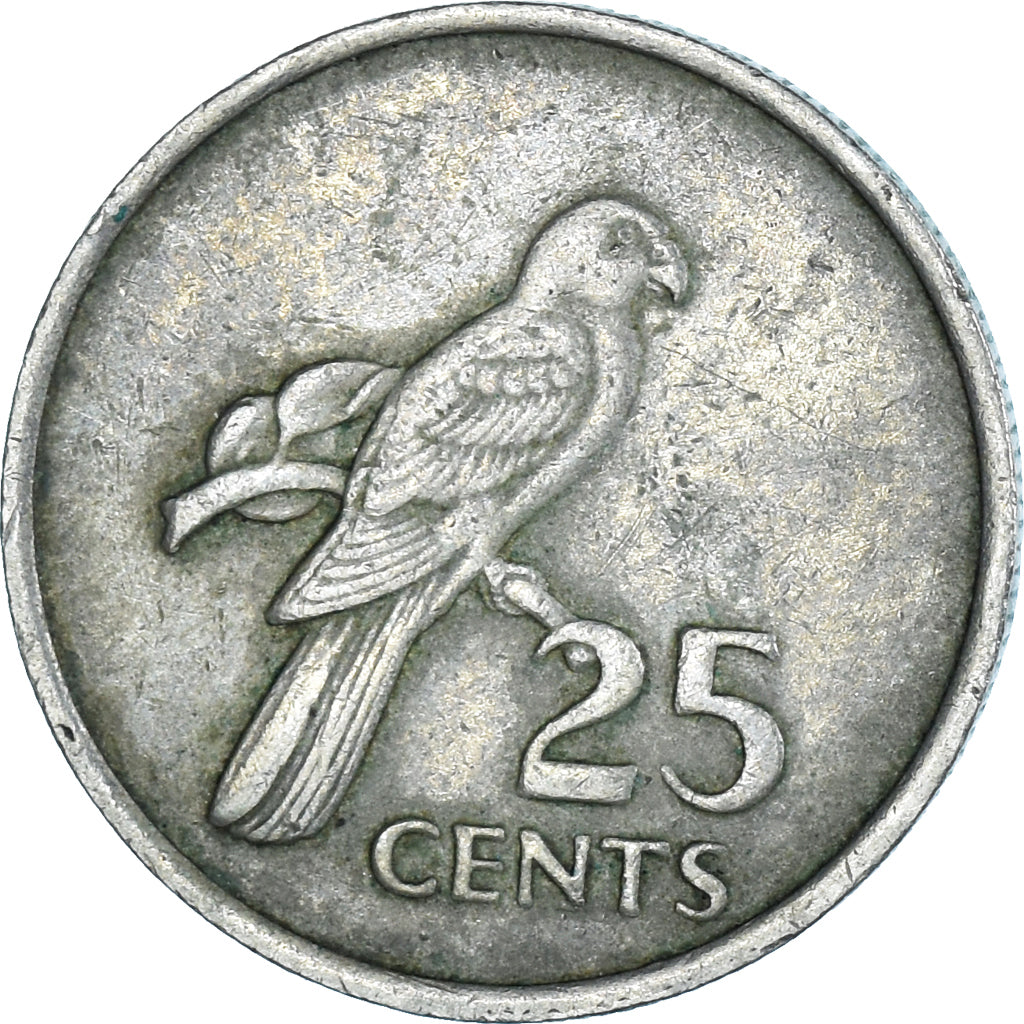 Moneta, Seszele, 25 Cents, 1977