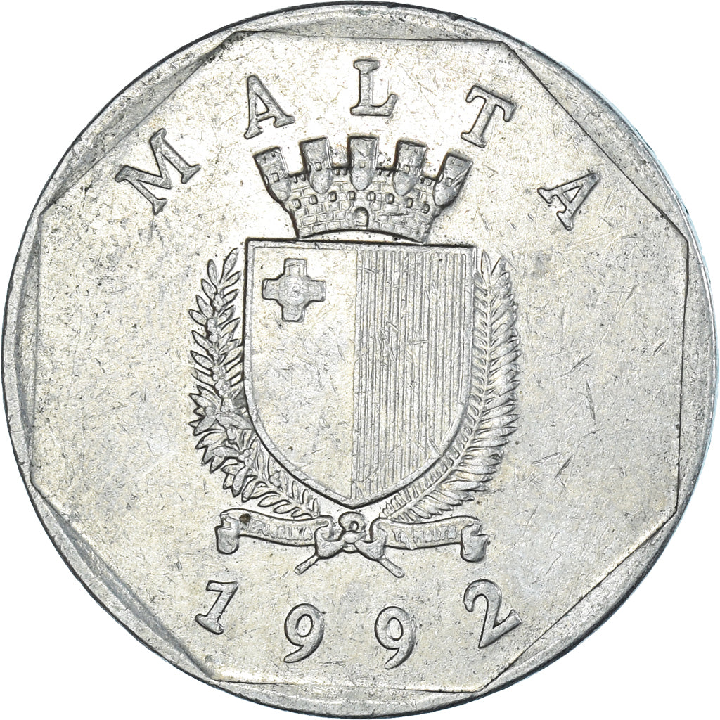 Monnaie, Malte, 50 Cents, 1992