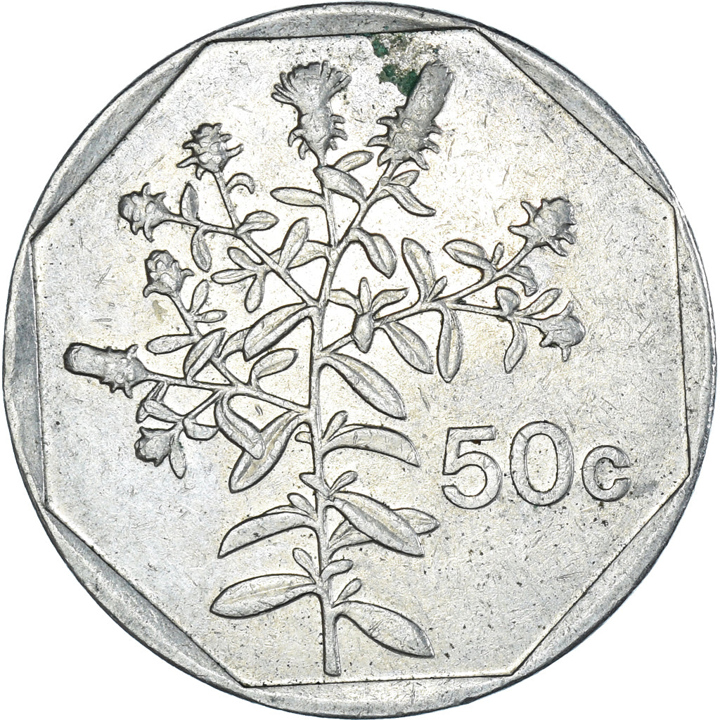 Monnaie, Malte, 50 Cents, 1992