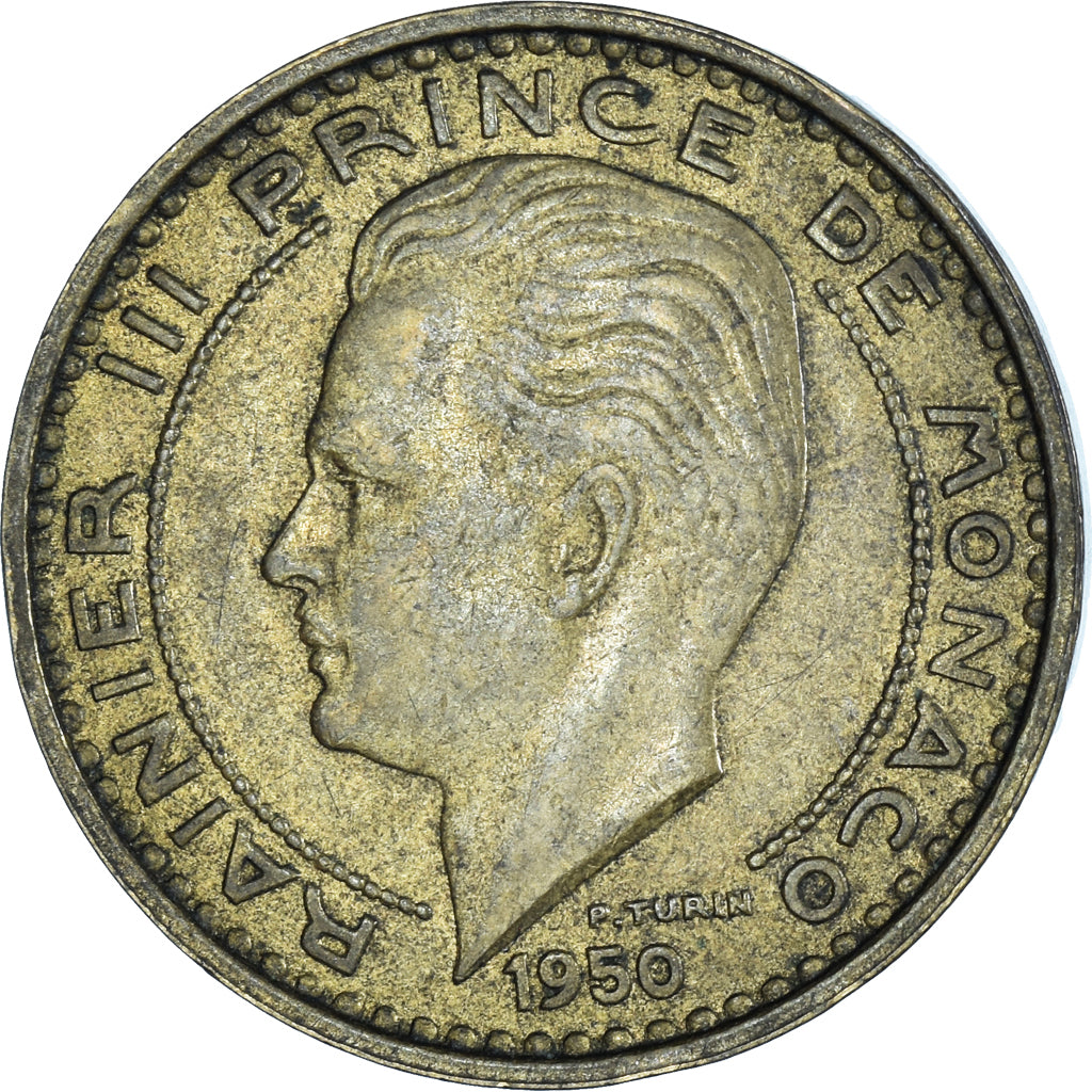 Coin, Monaco, 50 Francs, Cinquante, 1950