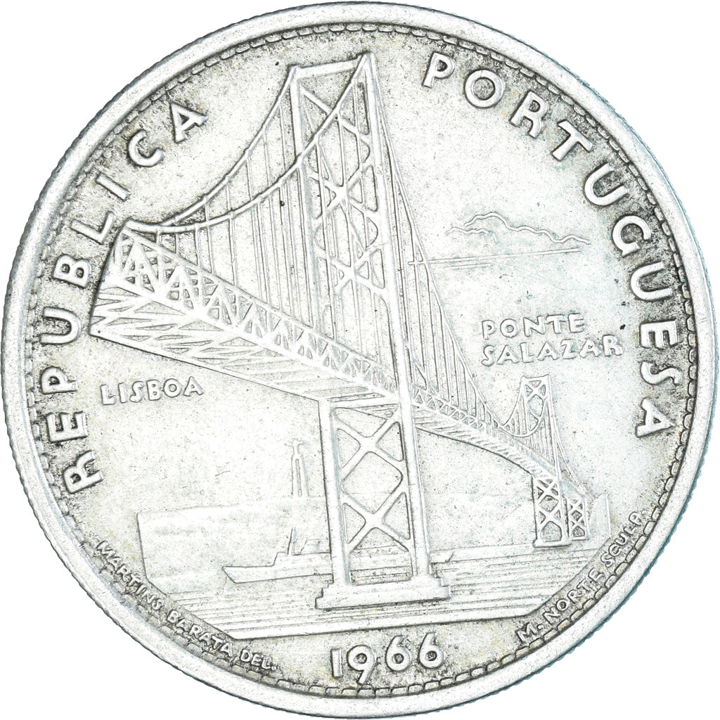 Munten, Portugal, 20 Escudos, 1966